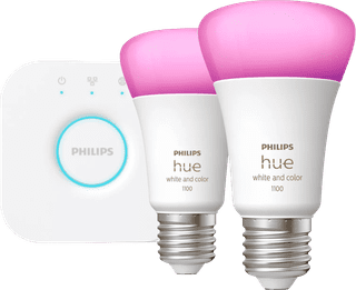 Philips Hue White and Color Kit de Démarrage avec 2 Ampoules + Bridge