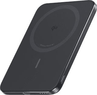 Anker MagGo Slim Draadloze Powerbank met MagSafe en Qi2 5.000 mAh met Snelladen Zwart