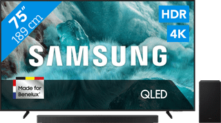 Samsung 75 inches QLED Q7F4 4K (2025) + Samsung HW-B750F (2025)