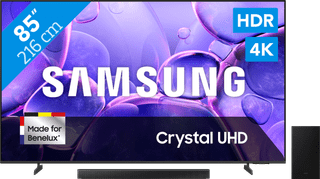 Samsung 85" Crystal UHD U8070F 4K (2025) + Samsung HW-B66CF (2025)