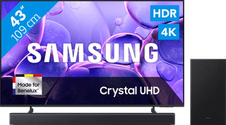 Samsung 43" Crystal UHD U8070F 4K (2025) + Samsung HW-B450F (2025)