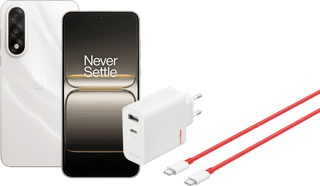 OnePlus Nord 5 256 Go Blanc 5G + OnePlus SuperVOOC Chargeur 80 W avec 2 Ports + Câble USB-C