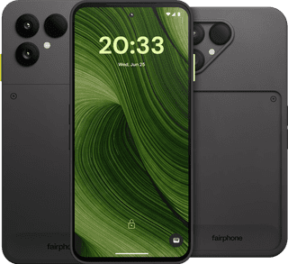 Fairphone 6 256GB Black 5G + Fairphone 6 Protective Back Cover Black