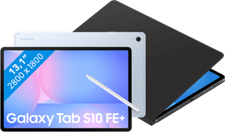 Samsung Galaxy Tab S10 FE Plus 13,1 Pouces 128 Go Wifi Bleu Clair + BlueBuilt Book Case Noir
