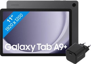 Samsung Galaxy Tab A9 Plus 11 inches 6GB/128GB WiFi and 5G Gray + BlueBuilt Charger