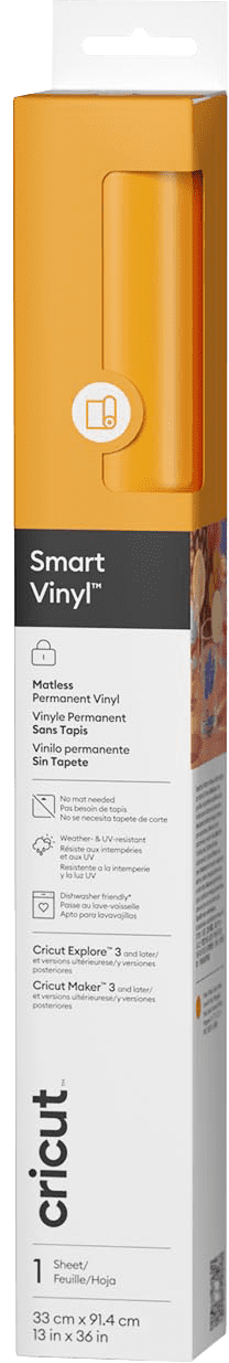 Cricut Smart Vinyl Permanent Jaune Maïs 33x91 cm