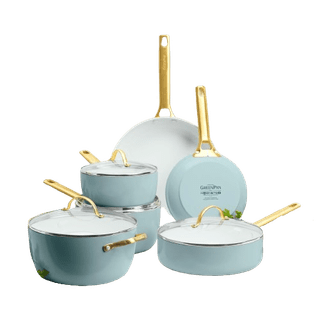 GreenPan Padova Reserve Cookware Set 10-piece Sky Blue