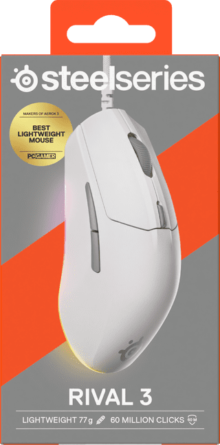 SteelSeries Rival 3 Gen 2 Souris Gamer Blanc