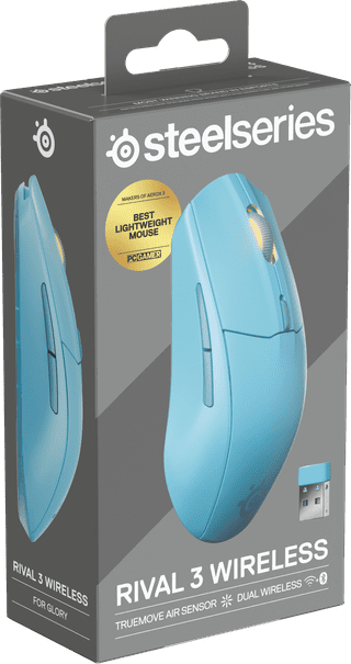 SteelSeries Rival 3 Gen 2 Wireless Gaming Mouse Aqua