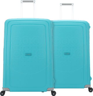 Samsonite S'Cure Valise à 4 Roulettes 81 cm Lot de 2 Aqua Blue