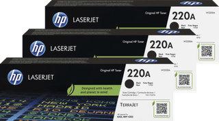 HP 220A LaserJet Toner Noir (3 Pièces)