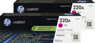HP 220A LaserJet Toner Magenta (2 Pièces)