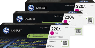 HP 220A LaserJet Toner Magenta (3 Pièces)