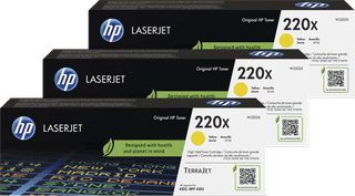 HP 220X LaserJet Toner Geel (3 stuks)