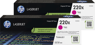 HP 220X LaserJet Toner Magenta (2 stuks)