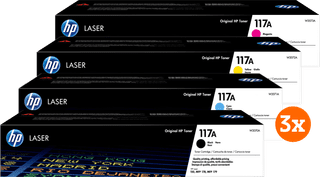 HP 117A Toner Pack Combiné (3 Pièces)