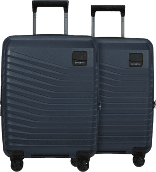 Samsonite Intuo Expandable Valise à 4 Roulettes 55 cm Lot de 2 Blue Nights