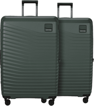 Samsonite Intuo Valise à 4 Roulettes Extensible 81 cm Lot de 2 Olive Green