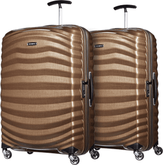Samsonite Lite-Shock Valise à 4 Roulettes 75 cm Lot de 2 Sand