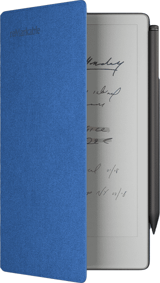 reMarkable Paper Pro Move Mosaic Weave Book Folio Blauw