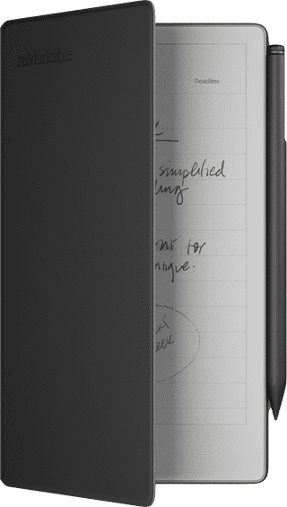 reMarkable Paper Pro Move Book Folio Zwart Leer