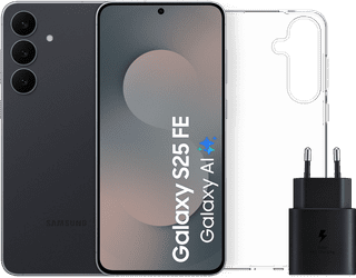 Samsung Galaxy S25 FE 128GB Zwart 5G + Accessoirepakket