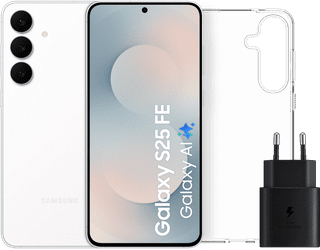 Samsung Galaxy S25 FE 128GB Wit 5G + Accessoirepakket