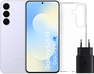 Samsung Galaxy S25 FE 256GB Lichtblauw 5G + Accessoirepakket