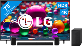 LG 75" Smart UA75 4K (2025) + LG DS60TR