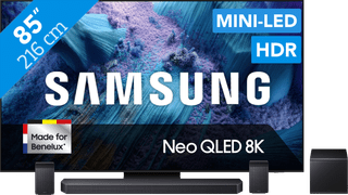Samsung 85" Neo QLED QN990F 8K (2025) + Samsung HW-Q930F Noir