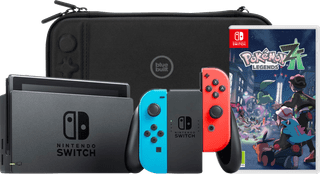 Nintendo Switch Red/Blue + Pokémon Legends: Z-A + BlueBuilt Travel Case