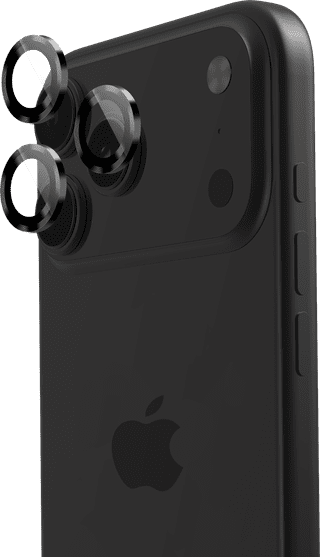 BlueBuilt Aluminium Camera Lens Protector Apple iPhone 17 Pro/17 Pro Max Black