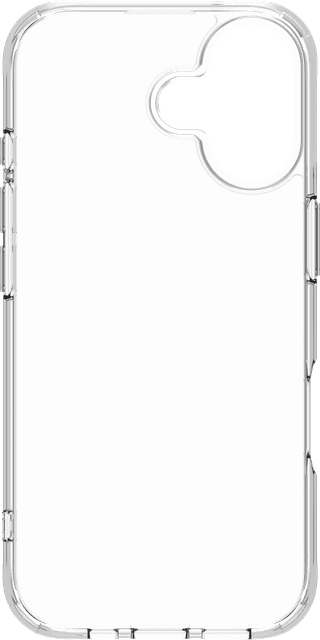 BlueBuilt Protective Back Cover iPhone 17 Transparent + Screen Protector Glass Duo Pack