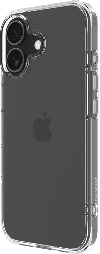BlueBuilt Protective Back Cover iPhone 17 Transparent + Screen Protector Glass Duo Pack