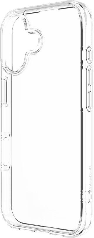 BlueBuilt Protective Back Cover iPhone 17 Transparent + Screen Protector Glass Duo Pack