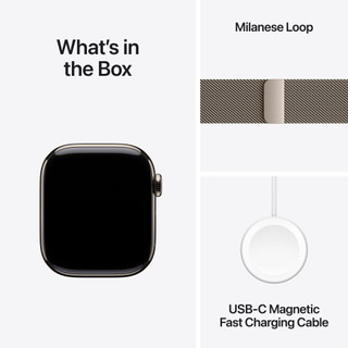 Apple Watch Series 11 5G 42mm Titanium Natural Milanese Loop