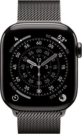 Apple Watch Series 11 Cellular 42mm Titanium  Slate Milanese Band