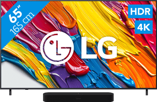 LG 65" QNED82 4K (2025) + Sonos Beam Gen2 Zwart