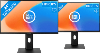 BlueBuilt Écran PC Full HD 24 Pouces Lot de 2