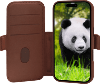 DBramante1928 Lynge iPhone 17 Pro Book Case Leer met MagSafe Bruin