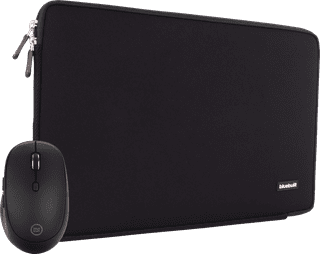 BlueBuilt Housse pour PC Portables pour Apple MacBook Pro 14 Pouces Noir + Tradendum Souris