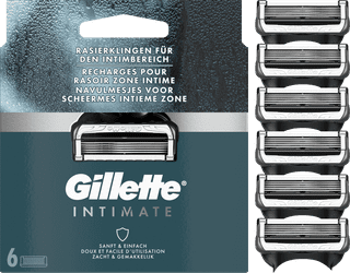 Gillette Intimate Replacement Blades (6 units)