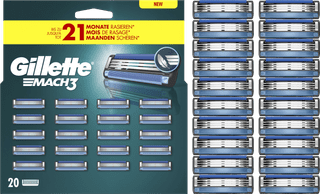 Gillette Mach3 Recharges de Rasoir (20 pièces)