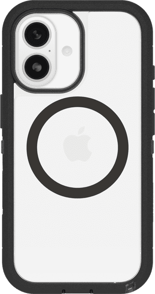Otterbox Defender Pro XT iPhone 17 Back Cover avec Aimant MagSafe Transparent Bord Noir
