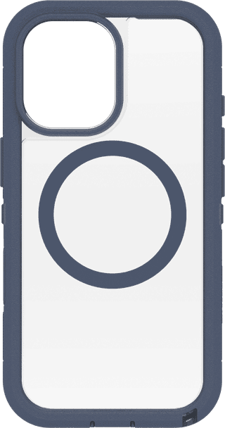 OtterBox Defender Pro XT iPhone 17 Back Cover met MagSafe Magneet Transparant Blauwe Rand