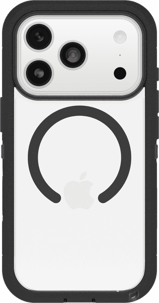 Otterbox Defender Pro XT iPhone 17 Pro Back Cover avec Aimant MagSafe Transparent Noir