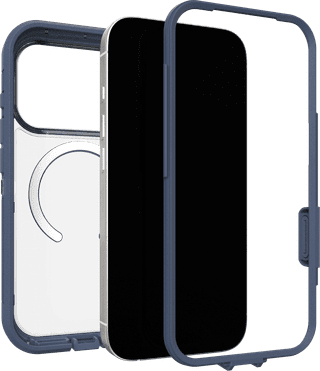 OtterBox Defender Pro XT iPhone 17 Pro Back Cover avec Aimant MagSafe Transparent Bleu