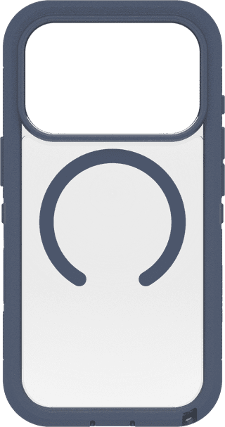 OtterBox Defender Pro XT iPhone 17 Pro Back Cover avec Aimant MagSafe Transparent Bleu