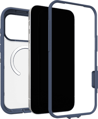 OtterBox Defender Pro XT iPhone 17 Pro Max Back Cover avec Aimant MagSafe Transparent Bleu