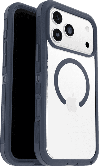 OtterBox Defender Pro XT iPhone 17 Pro Max Back Cover avec Aimant MagSafe Transparent Bleu